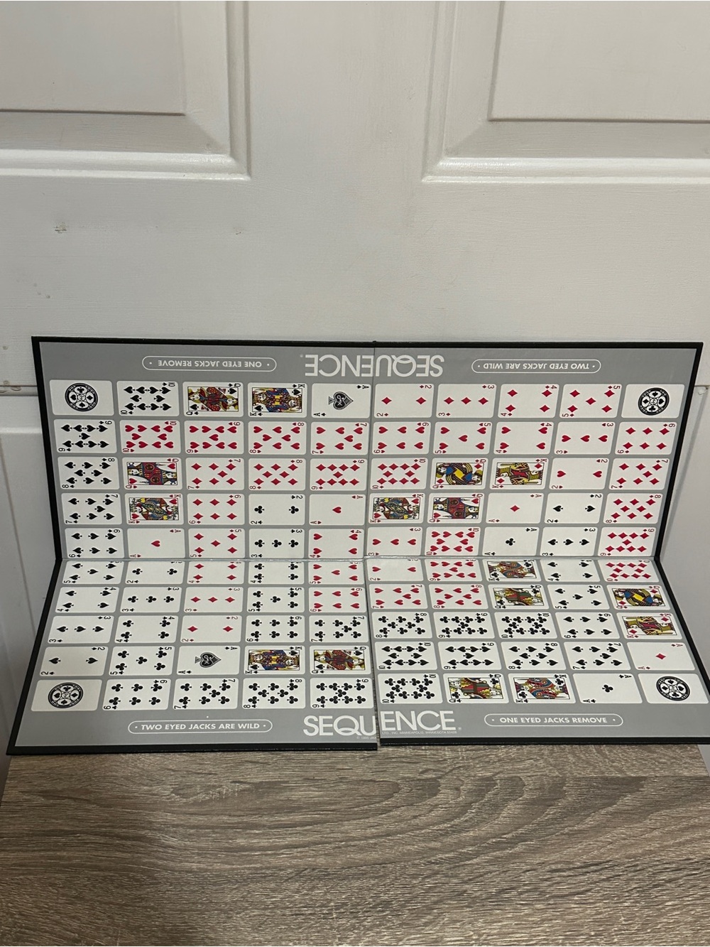 1995 SEQUENCE game board Only No Cards no Chips just board Replacement Part